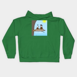 Bald Eagle in Denial Kids Hoodie